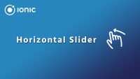 Creating a horizontal slider in Ionic 4